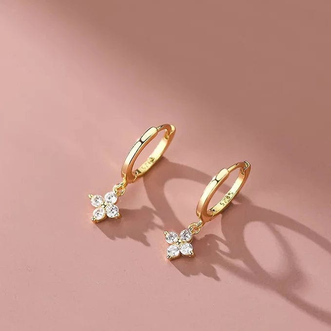 Boucle d&#39;Oreille en Forme de Fleur