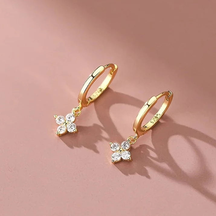 Boucle d&#39;Oreille en Forme de Fleur