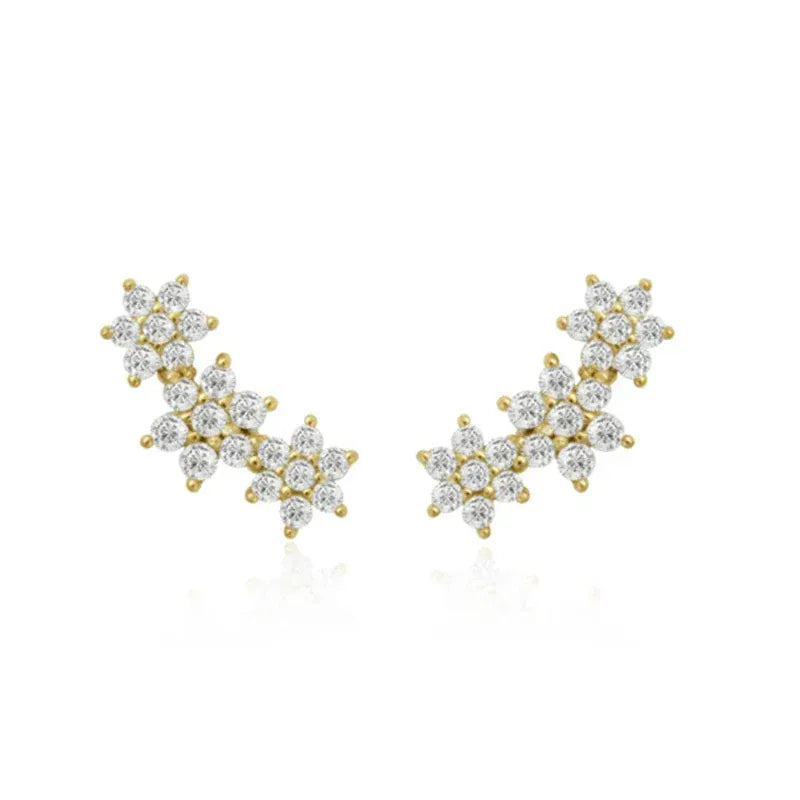 Boucle d'Oreille Grimpante Fleur