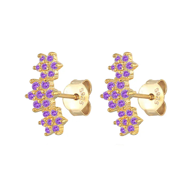 Boucle d'Oreille Grimpante Fleur