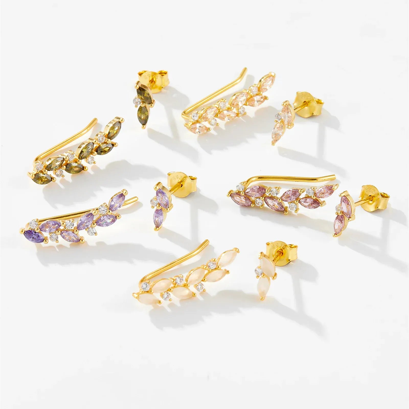 Boucle d&#39;Oreille Grimpante Pierres