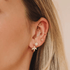 Boucle d Oreille Lobe Fleur