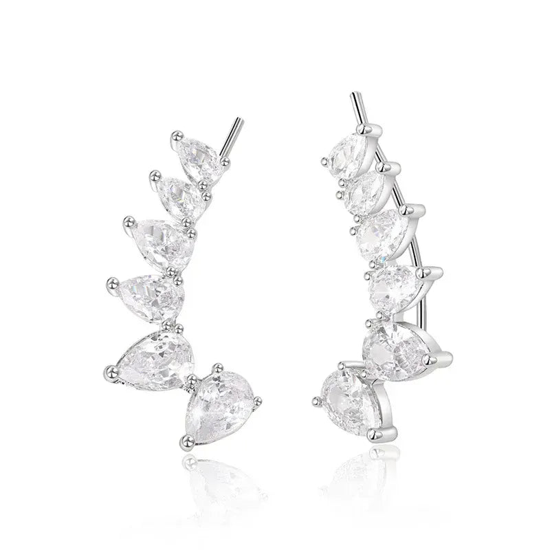 Boucle d'Oreille Montant Argent