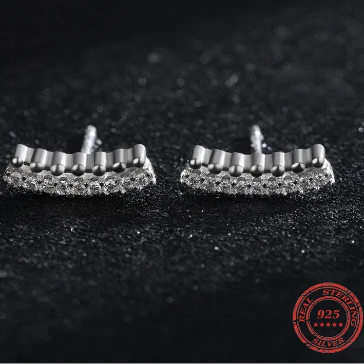 Boucle d&#39;Oreille Montante Argent