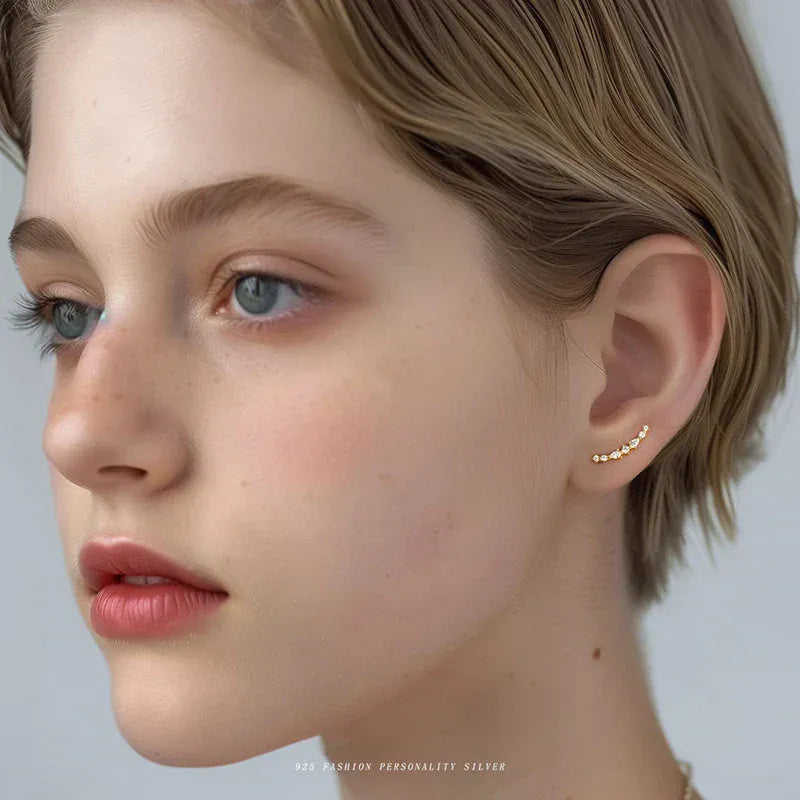 Boucle d&#39;Oreille Montante Or