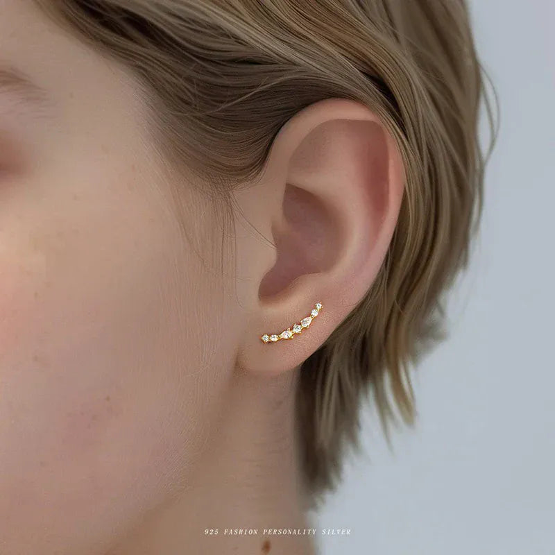 Boucle d&#39;Oreille Montante Or