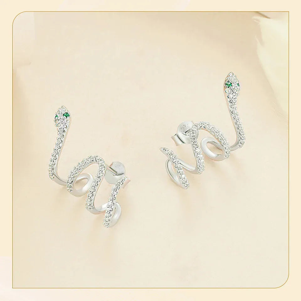 Boucle d&#39;Oreille Montante Serpent