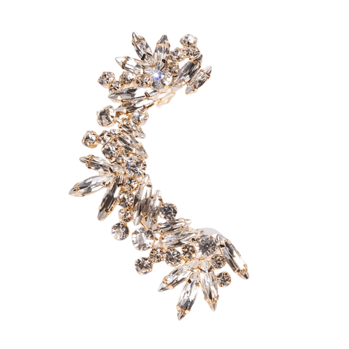 Boucle d'oreille montante strass