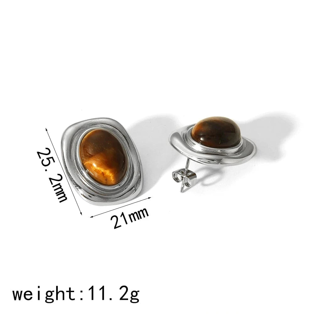 Boucle d&#39;Oreille Or avec Pierre