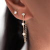 Boucle d&#39;Oreille Pendante 2 Trous