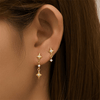 Boucle d&#39;Oreille Pendante Asymétrique