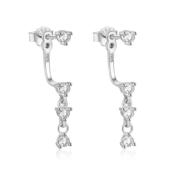 Boucle d'Oreille Pendante Derriere