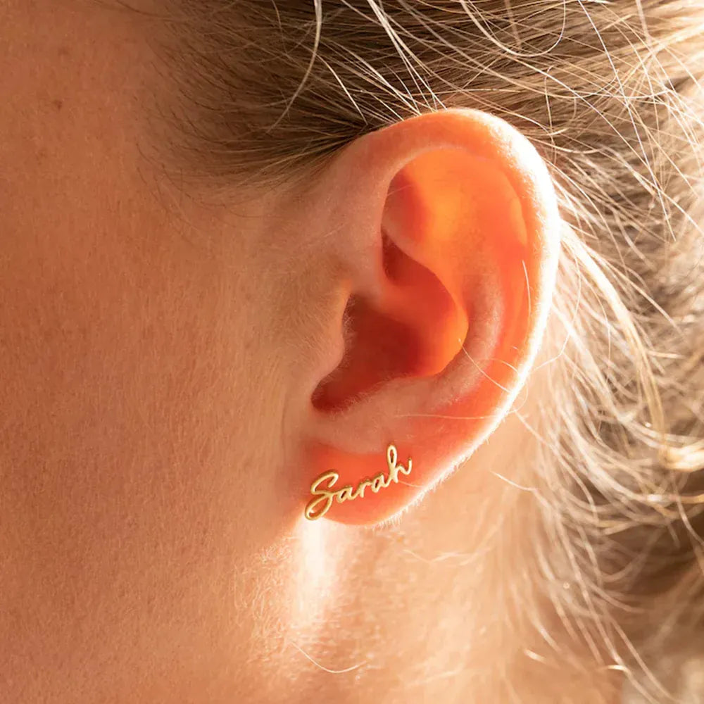 Boucle d&#39;Oreille Personnalisé Prenom