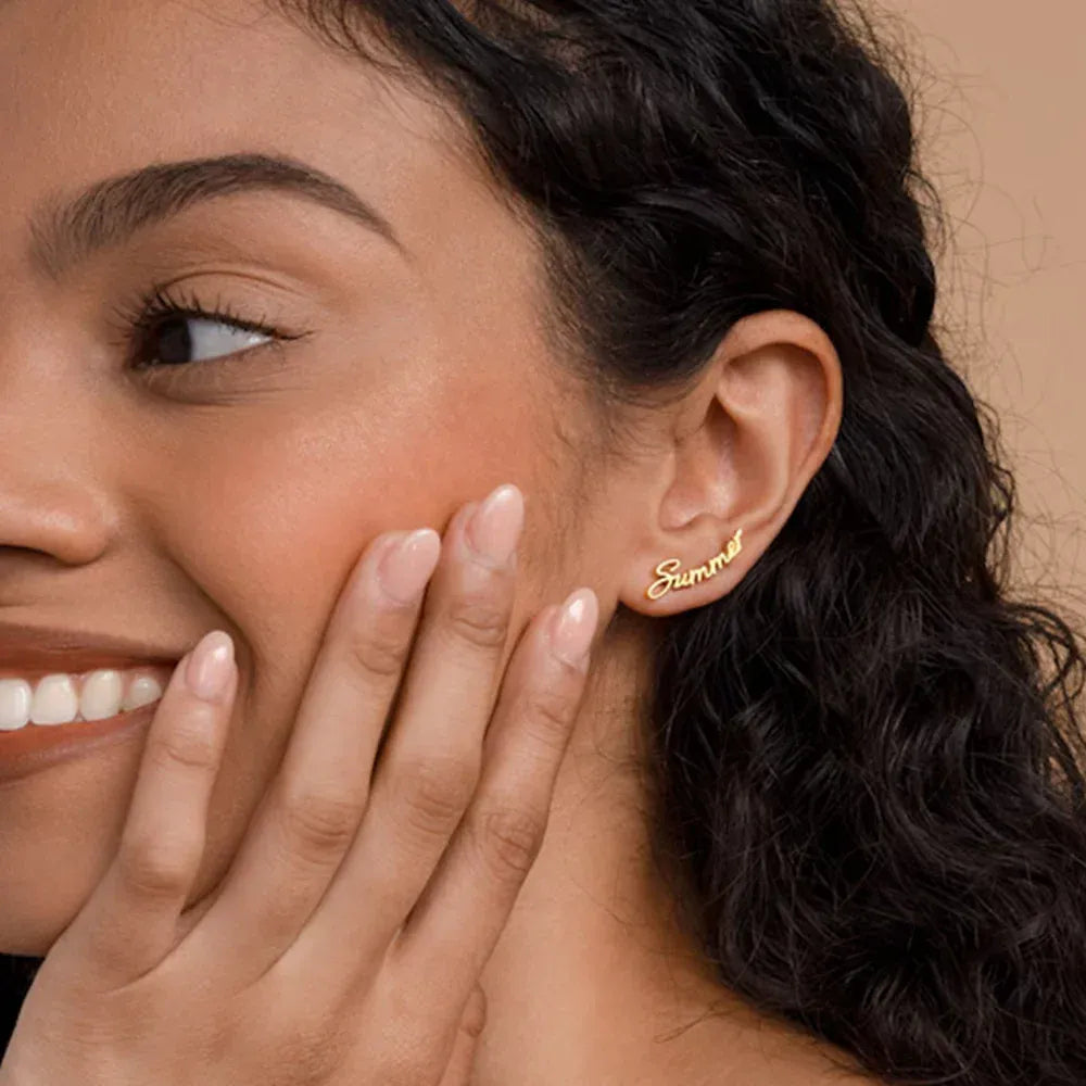 Boucle d&#39;Oreille Personnalisé Prenom