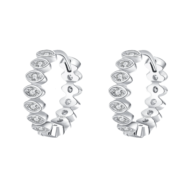 Boucles D'oreilles Créoles Argent 925 - 1 Cm - Bijou Mixte Neuf Avec étiquettes