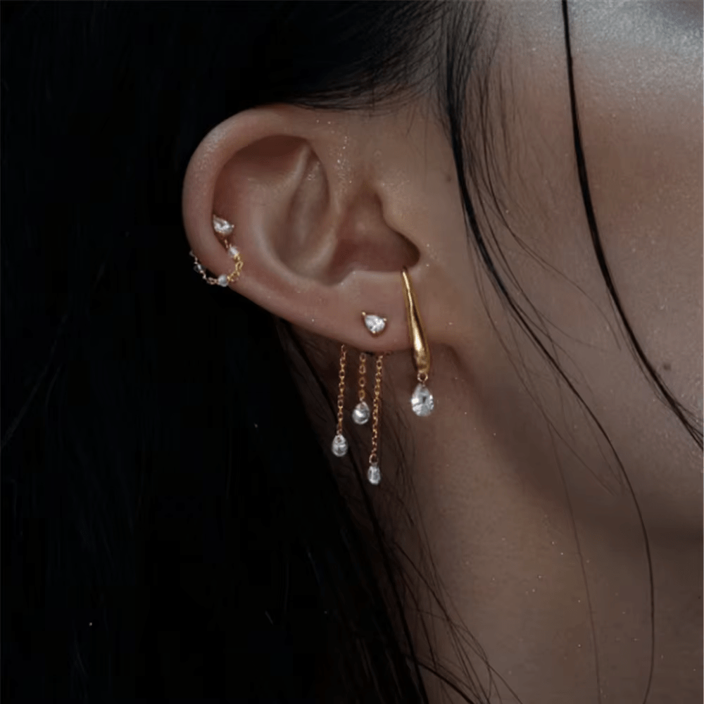 Boucle d&#39;Oreille Pluie