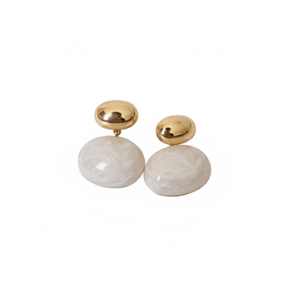 Boucle d'Oreille Ronde Pendante