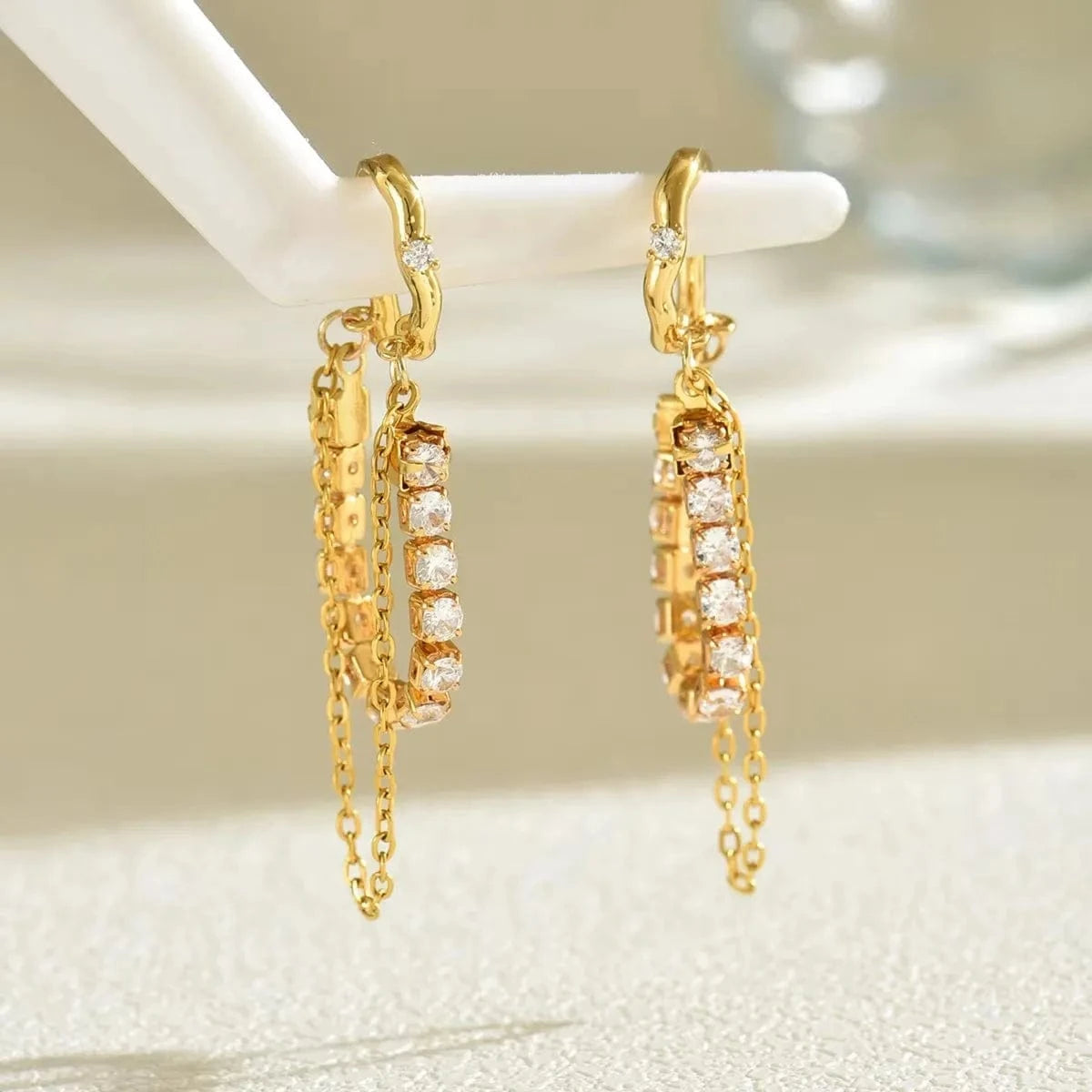 Boucles d'Oreilles Bicolore