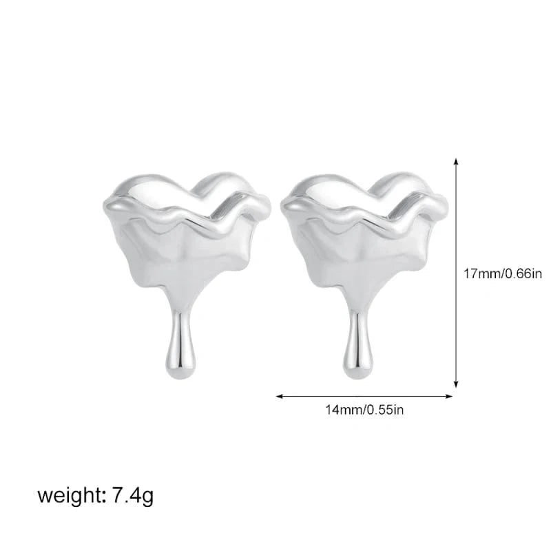 Boucles d'Oreilles Bicolore