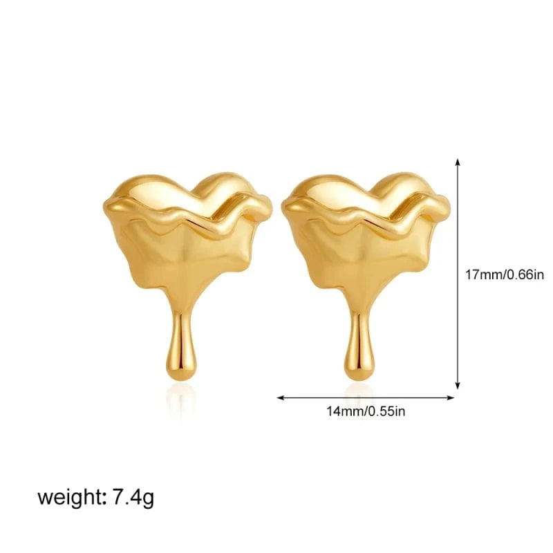 Boucles d'Oreilles Bicolore