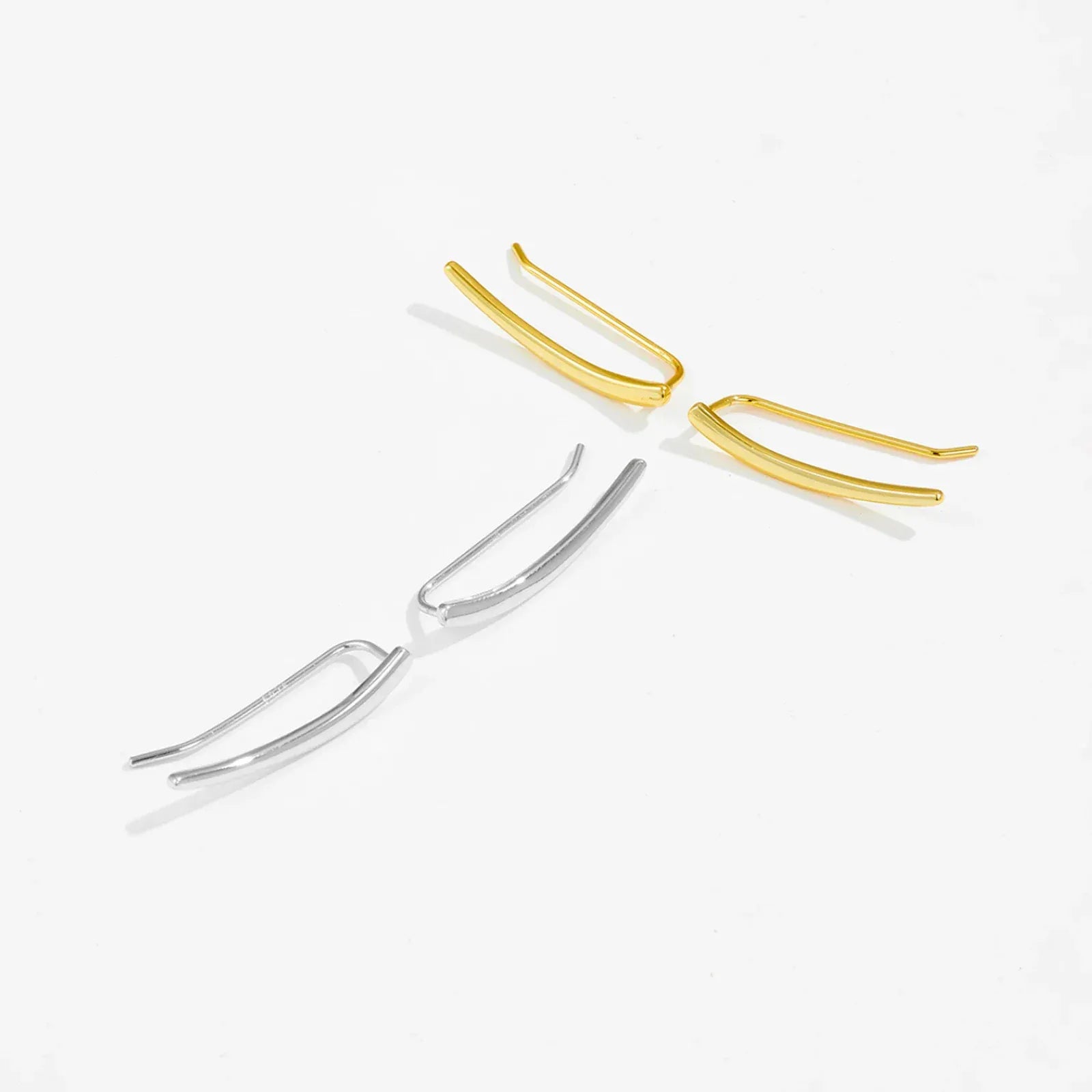 Boucles d&#39;Oreilles Grimpantes Argent