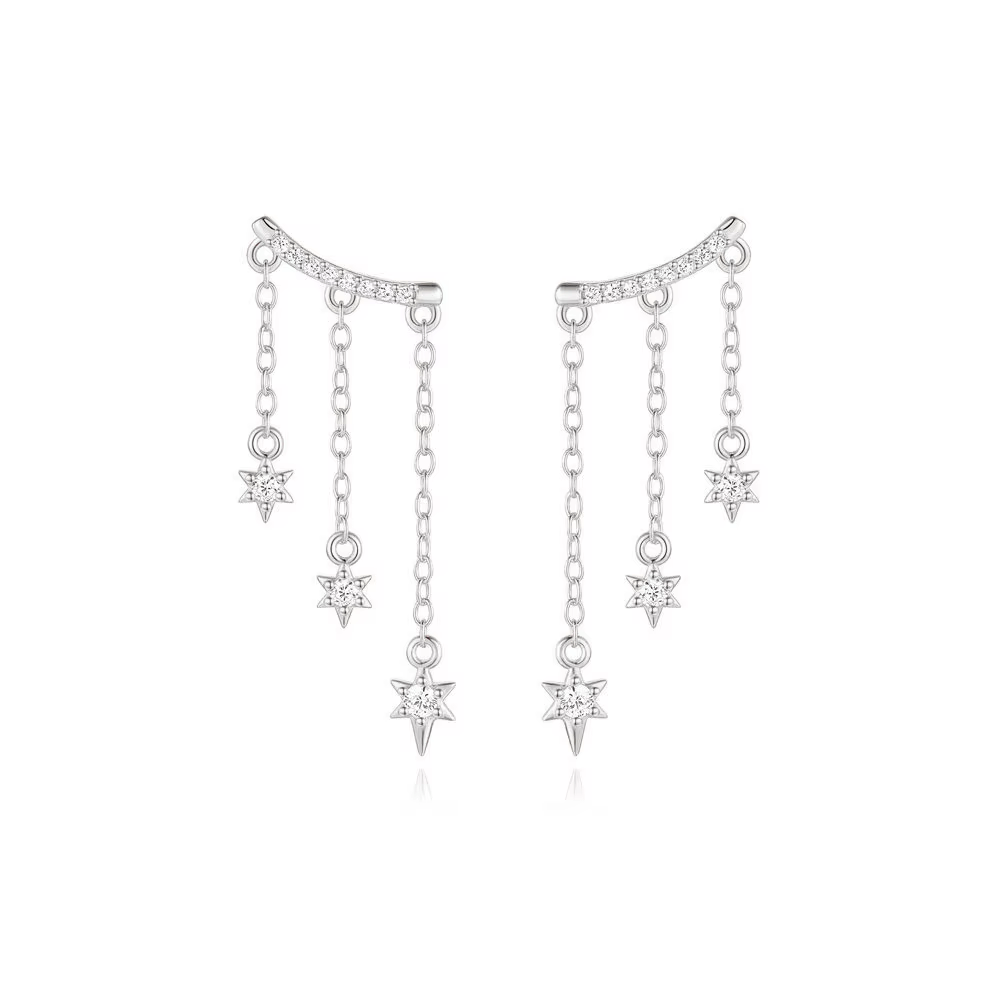 Boucles d&#39;Oreilles Grimpantes Etoiles