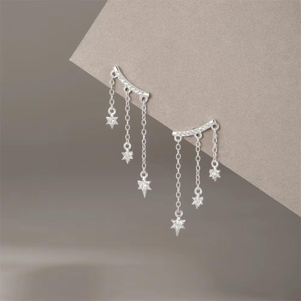 Boucles d&#39;Oreilles Grimpantes Etoiles