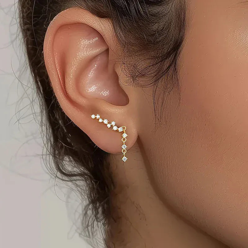 Boucles d&#39;Oreilles Grimpantes Or