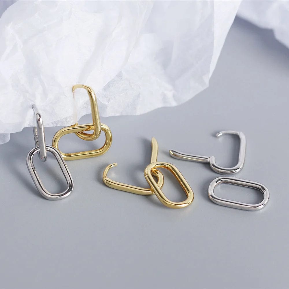 Boucles d&#39;Oreilles Pendantes Anneaux