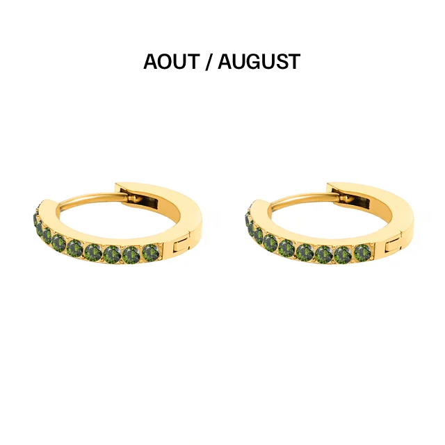 Boucles d&#39;Oreilles Pierre de Naissance