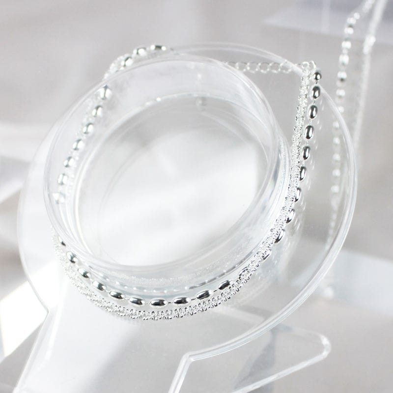 Bracelet argent double chaine