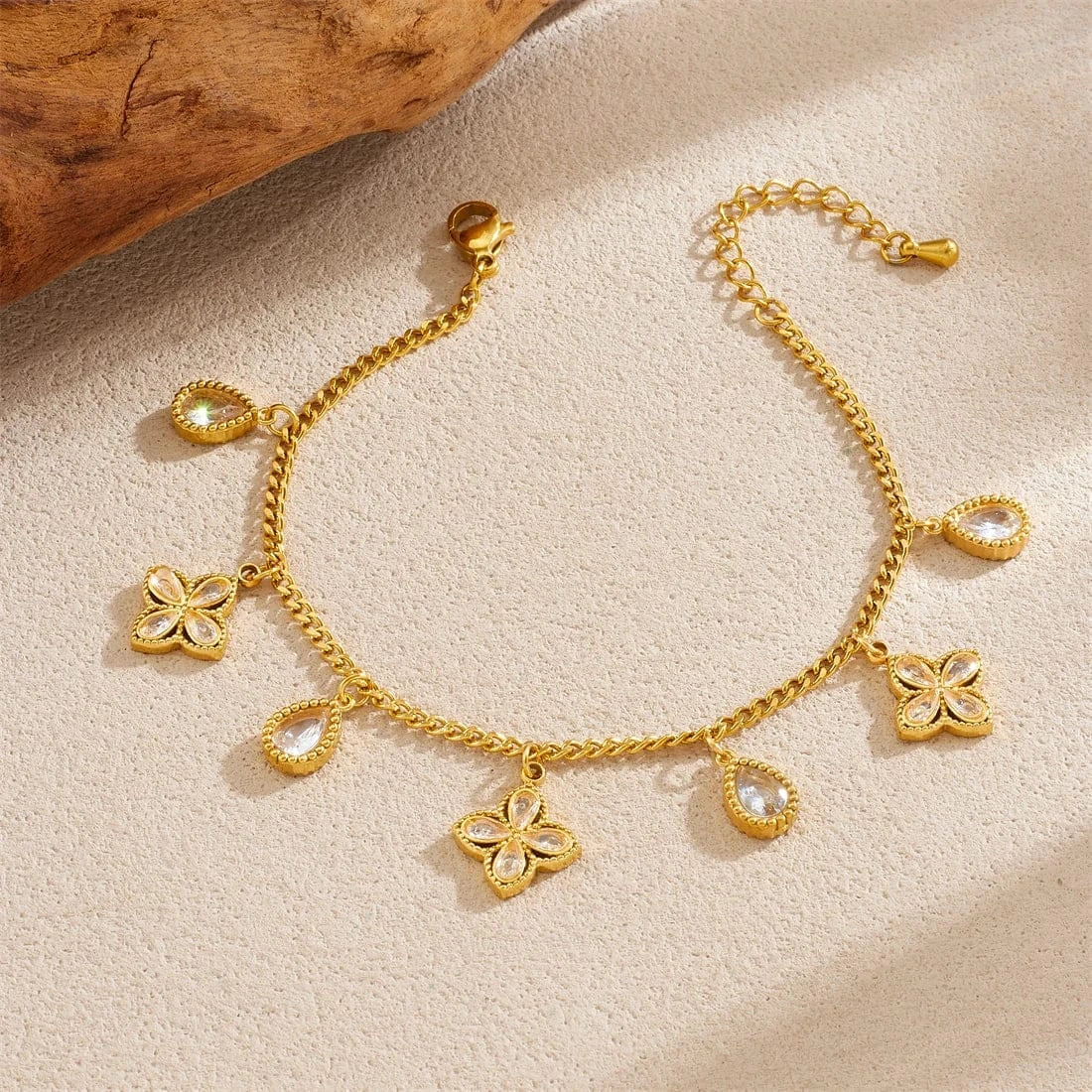 Bracelet avec Pendentifs Trefles