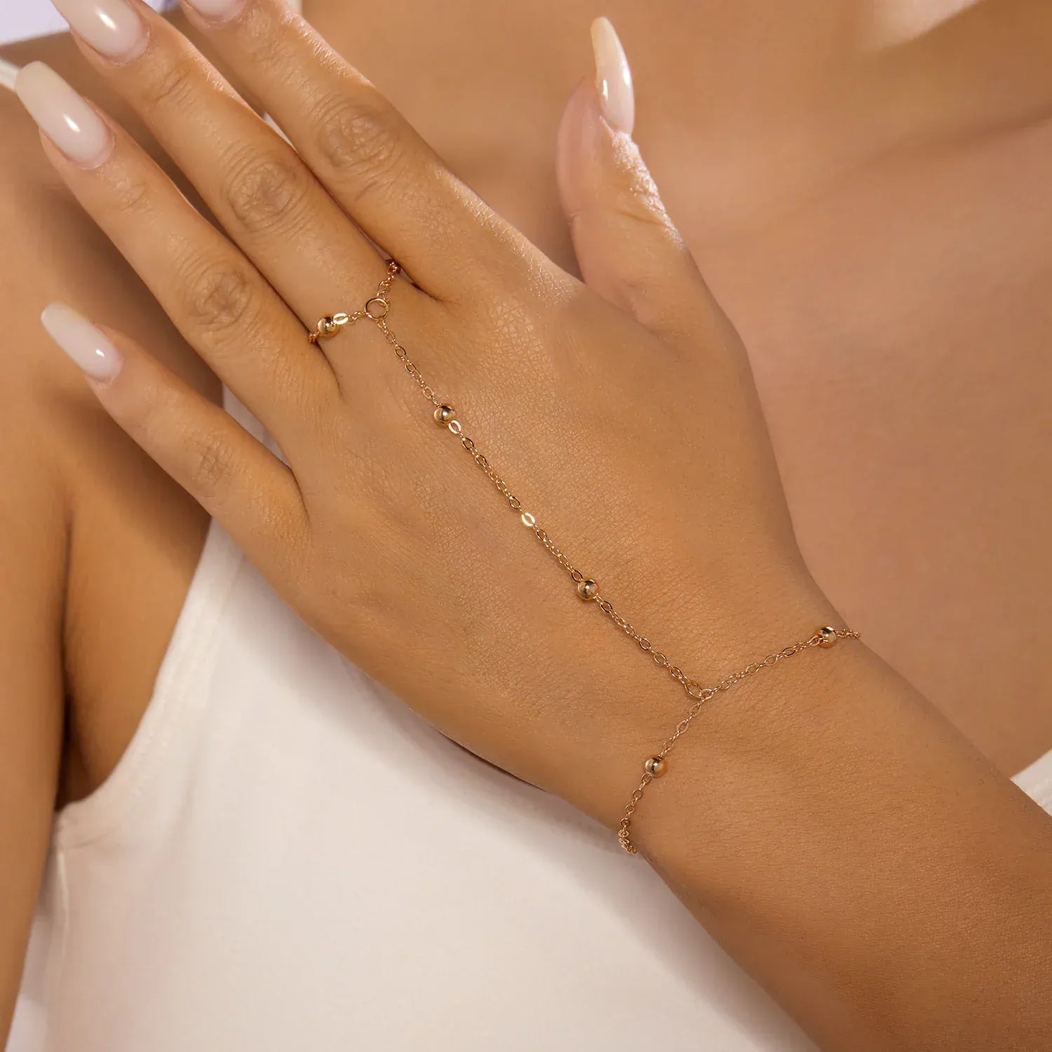 Bracelet Bague Chaine Main