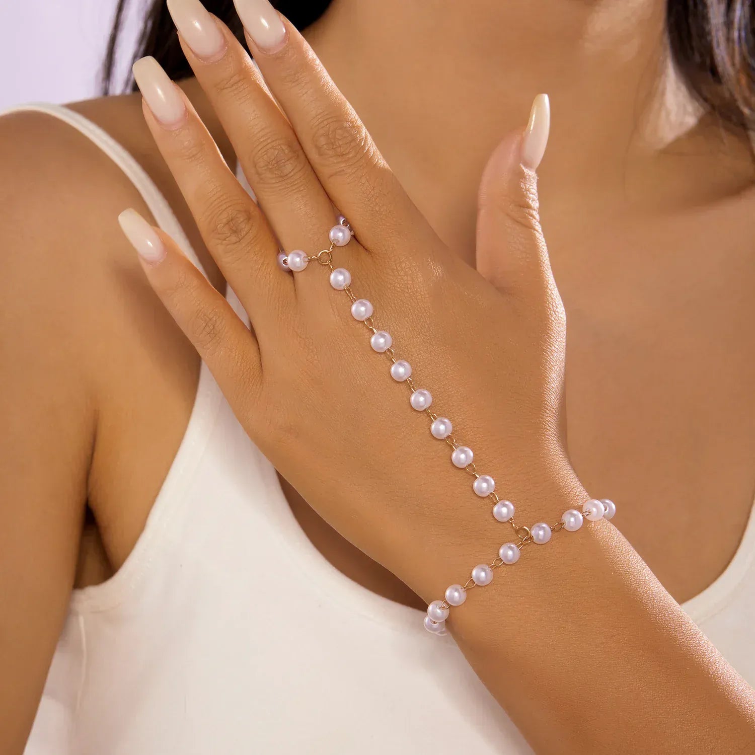 Bracelet Bague Chaine Main