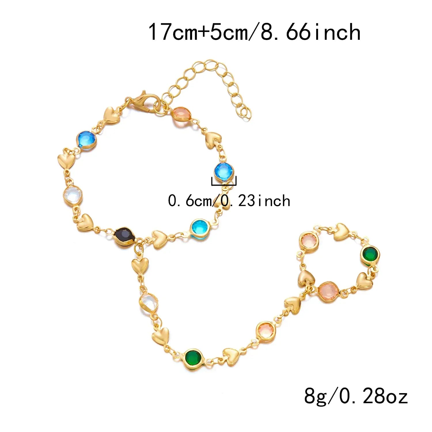 Bracelet Bague Chaine Main