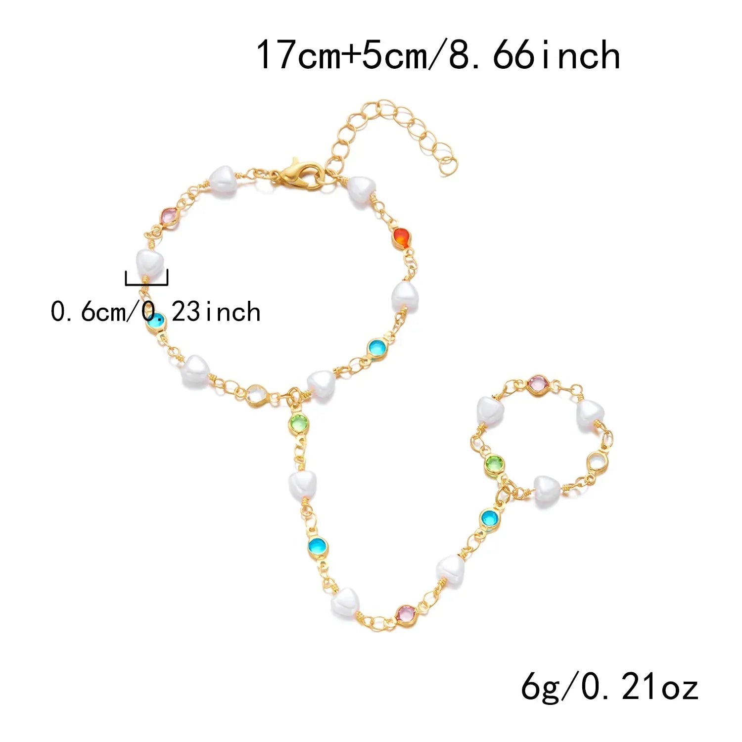 Bracelet Bague Chaine Main