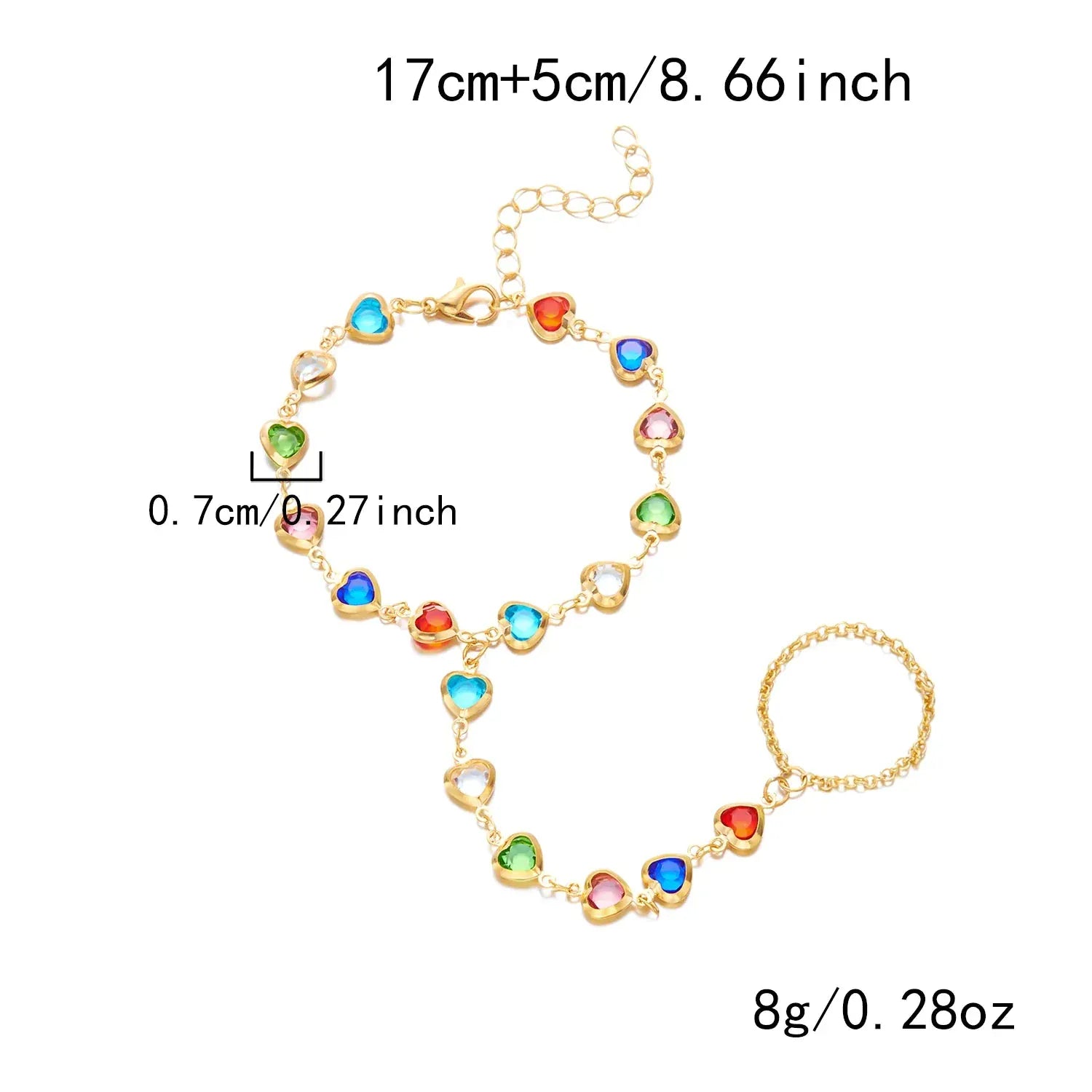 Bracelet Bague Chaine Main