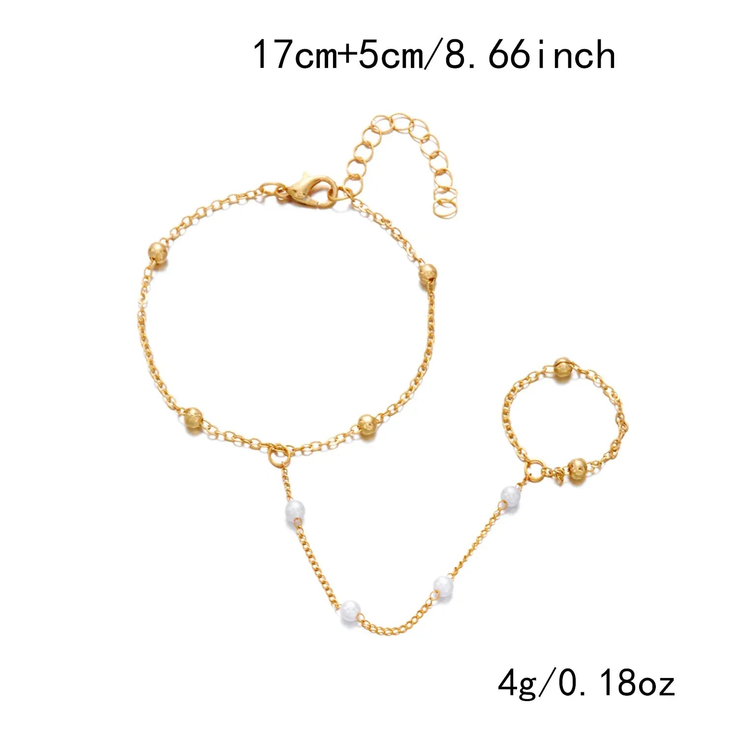 Bracelet Bague Chaine Main