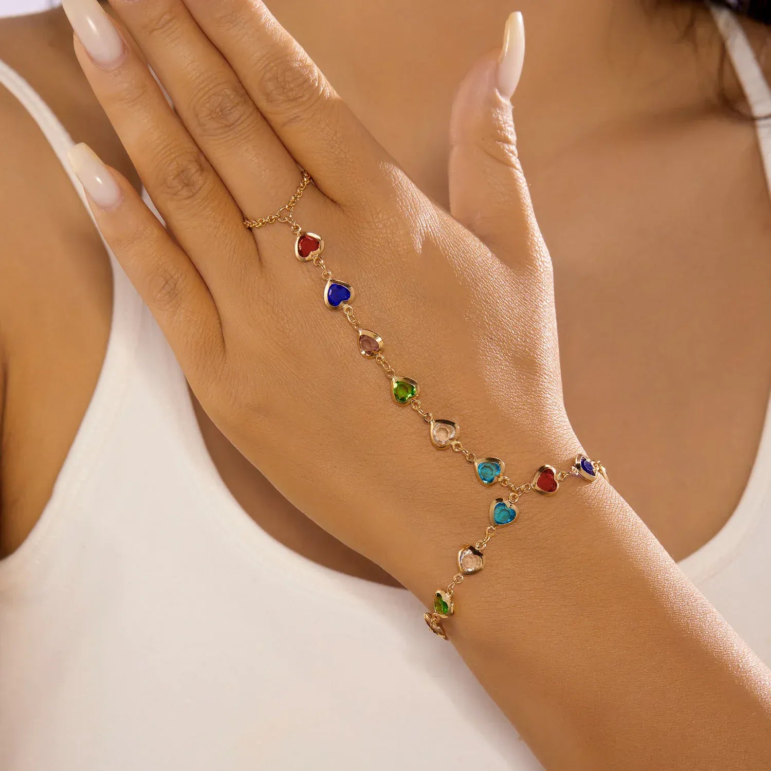 Bracelet Bague Chaine Main