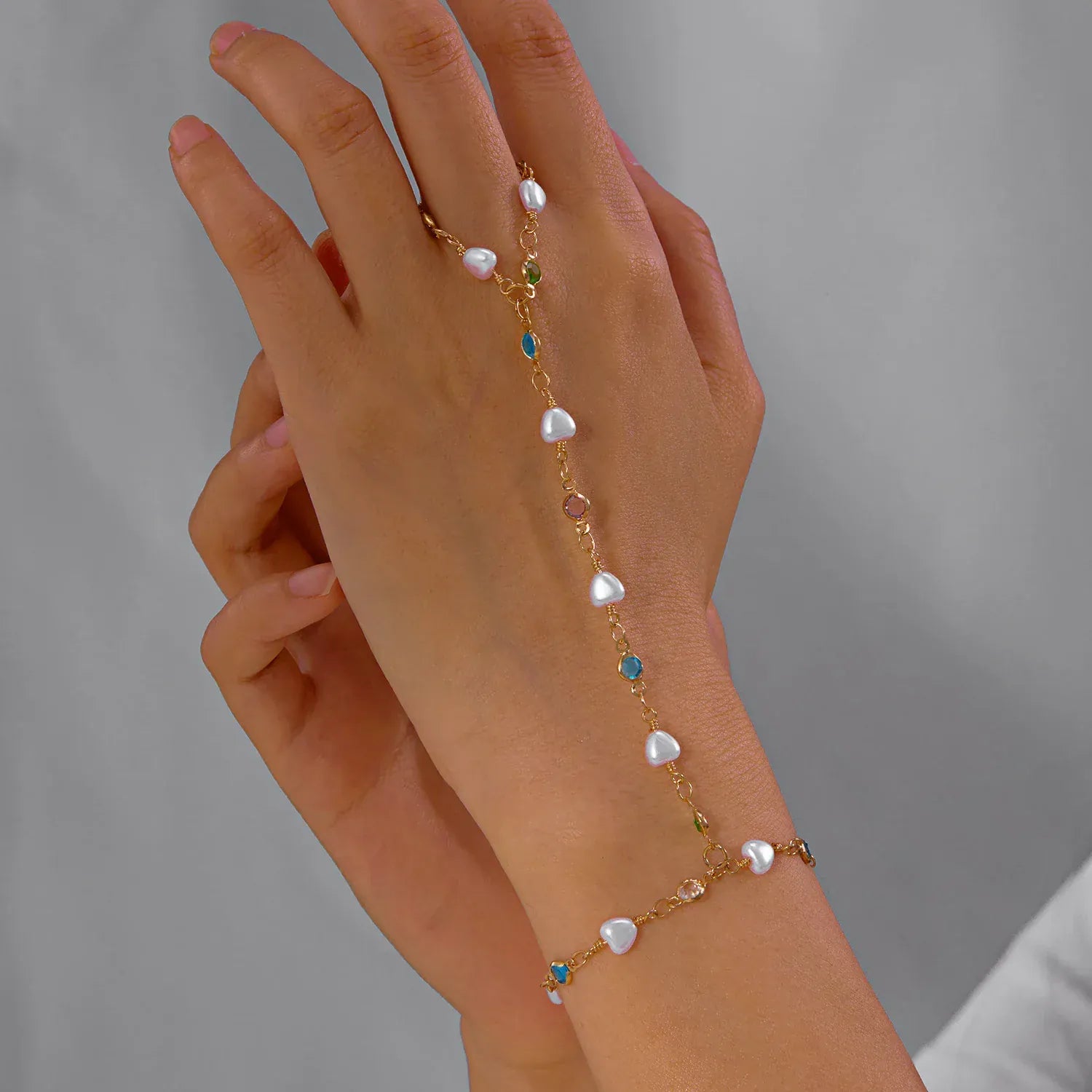 Bracelet Bague Chaine Main