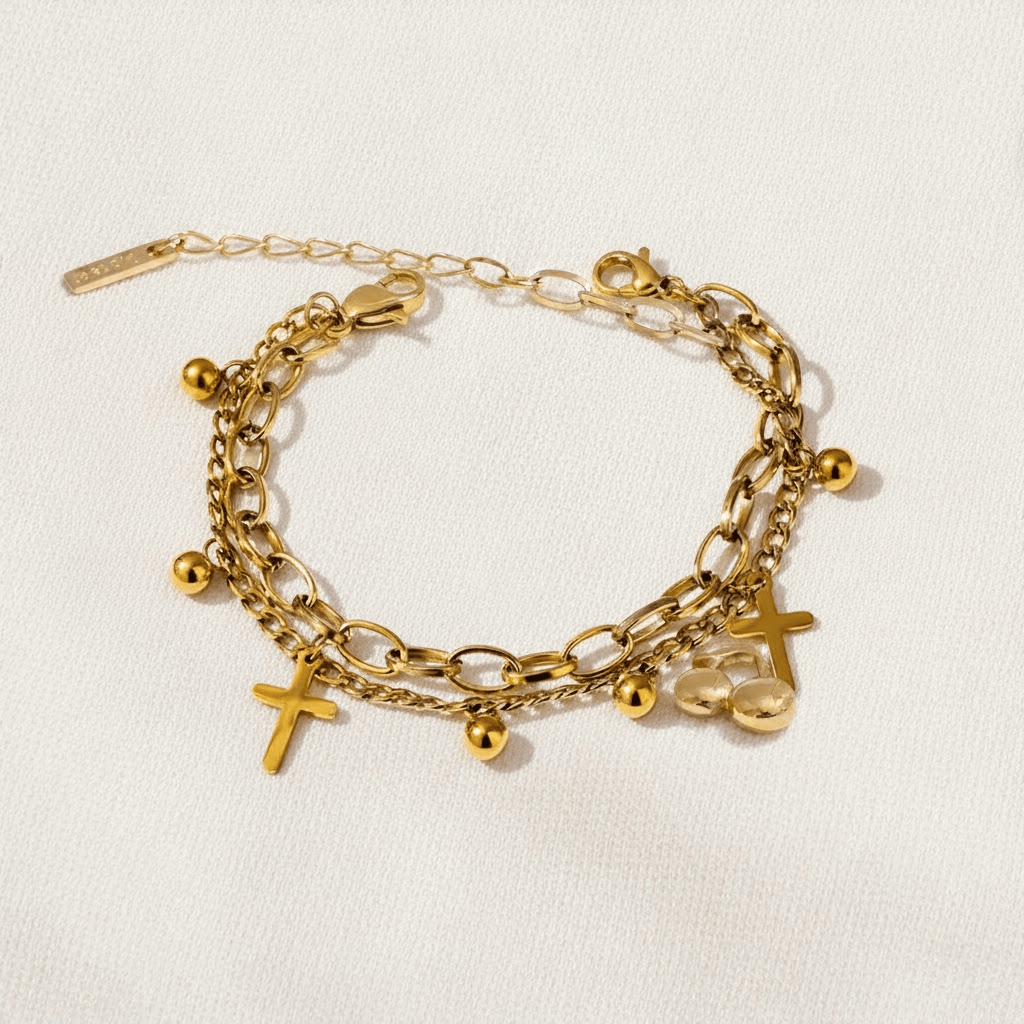 Bracelet Breloque Croix
