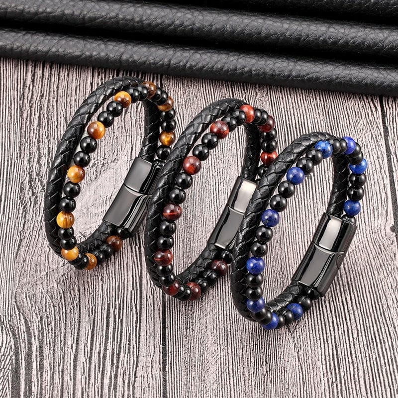 Bracelet Homme Cuir Bracelets pour Homme avec Magnetique Boucle en Acier Inoxydable et Boîte à Bijoux Bracelet Exclusive pour l'idée de Cadeaux pour Hommes (noir, 22 Bracelet Homme Cuir Bracelets pour Homme avec Magnetique Boucle en Acier Inoxydable et Boîte à Bijoux Bracelet Exclusive pour l'idée de Cadeaux pour Hommes (noir, 22