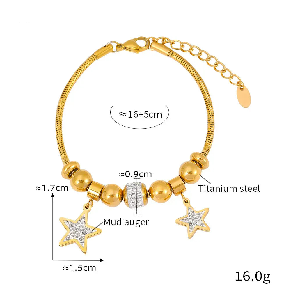 Bracelet Charms Acier Inoxydable