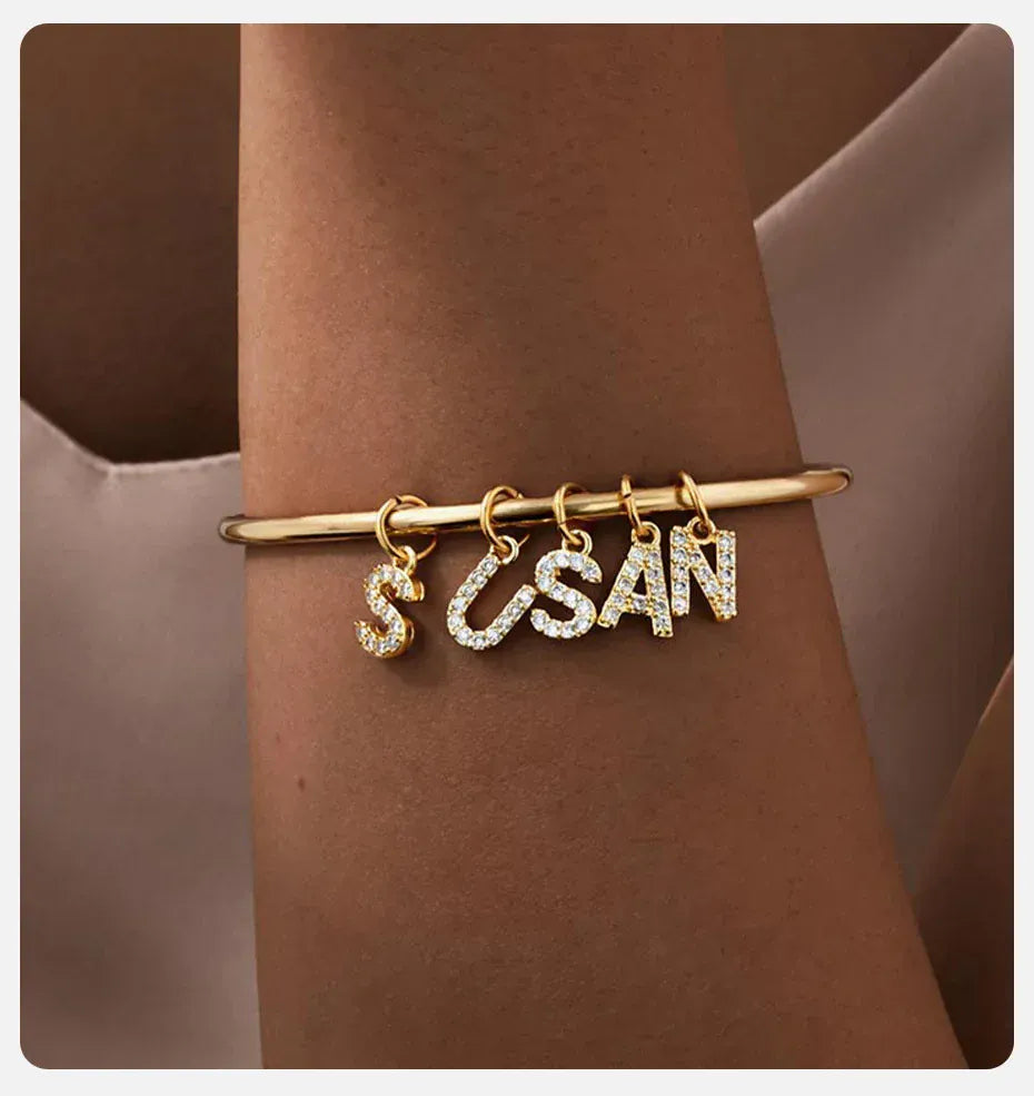 Bracelet Charms Lettre