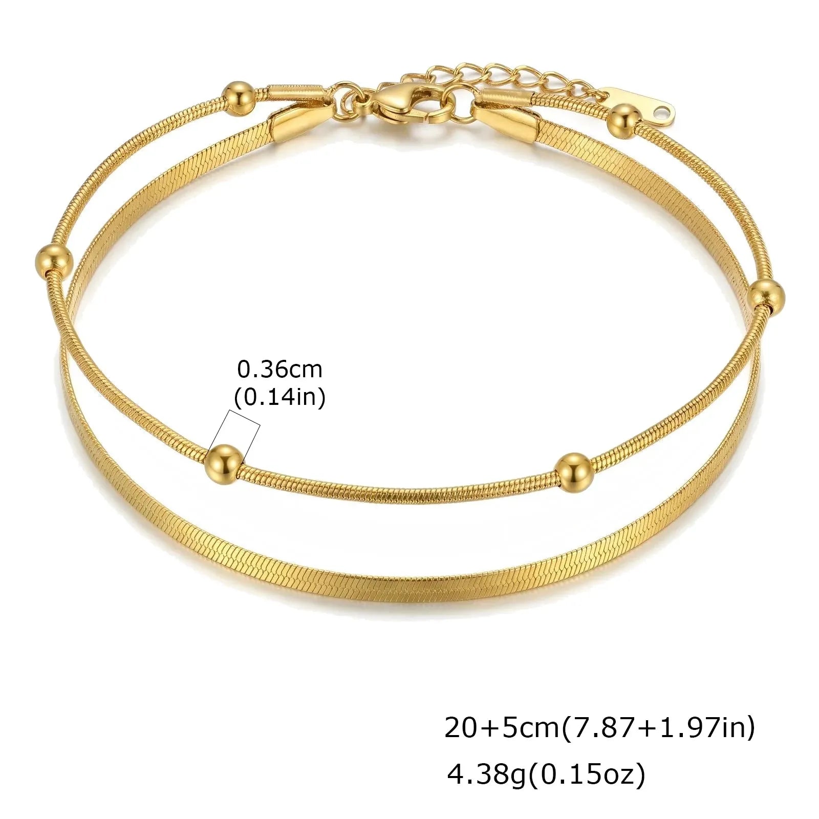 Bracelet Cheville Fin Or
