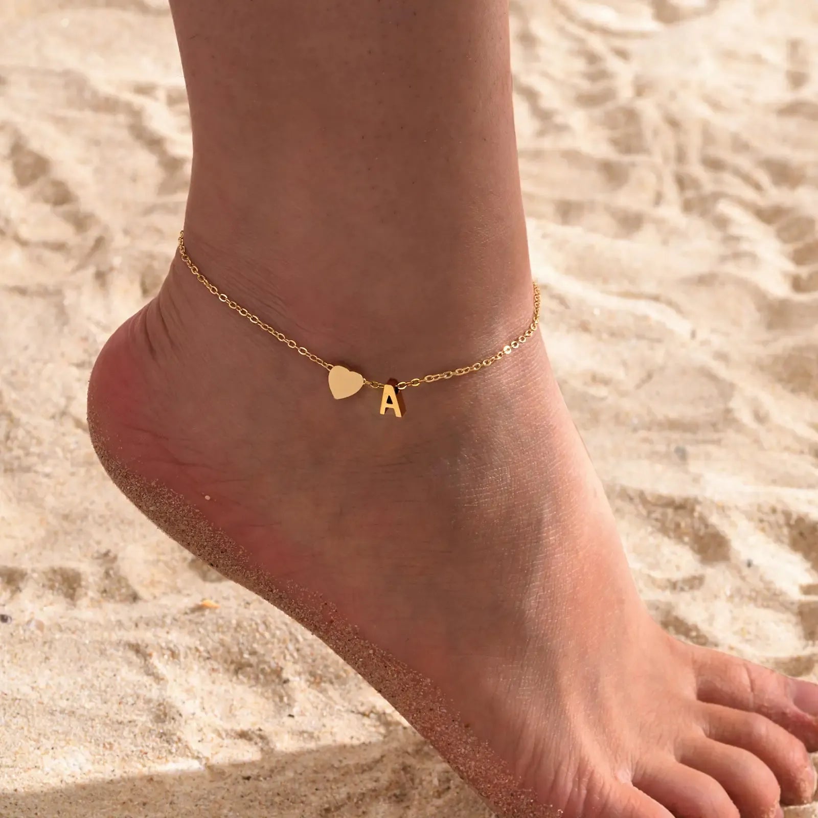 Bracelet Cheville Initiale
