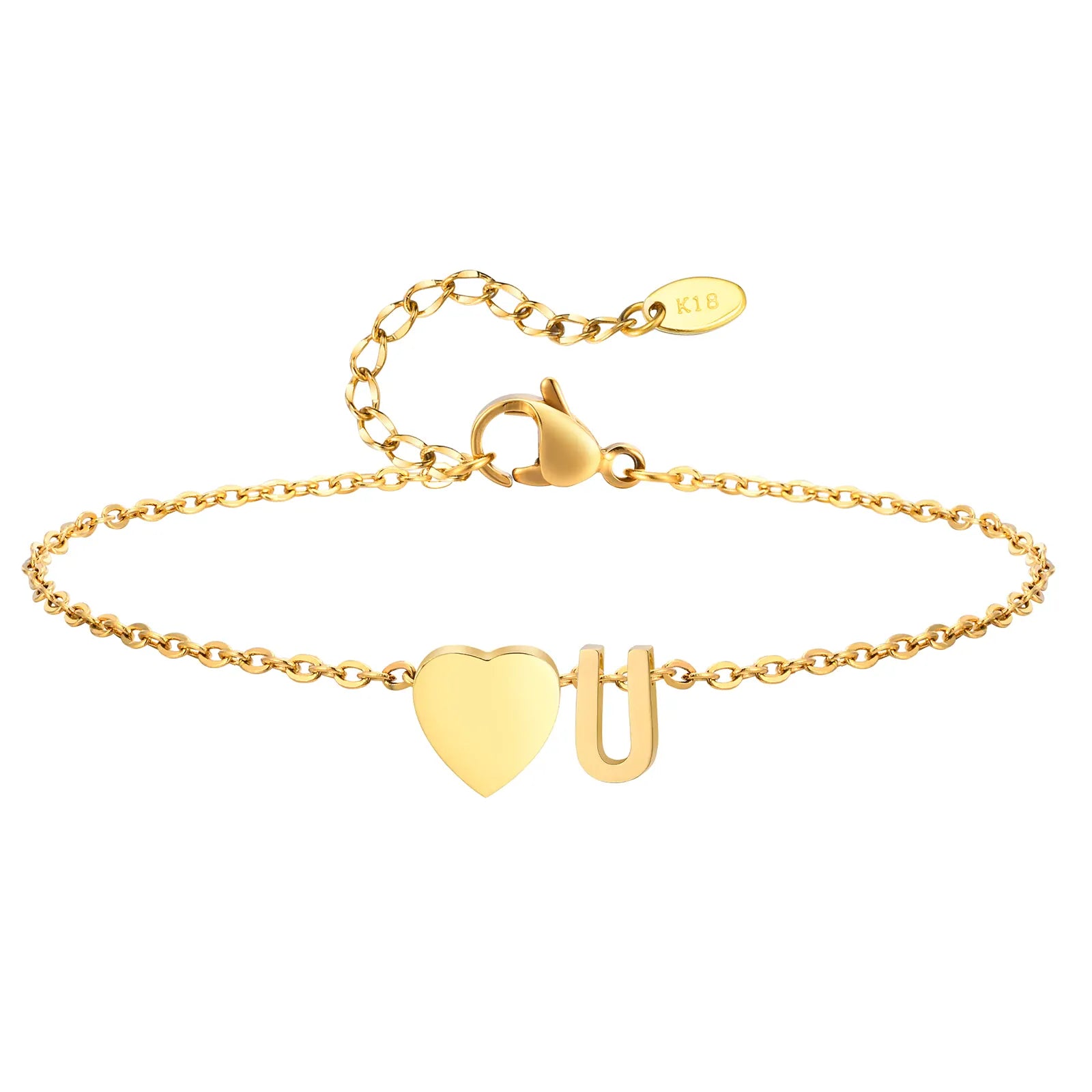 Bracelet Cheville Initiale