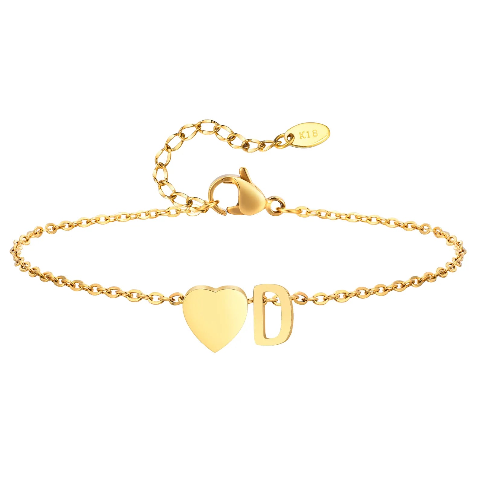 Bracelet Cheville Initiale
