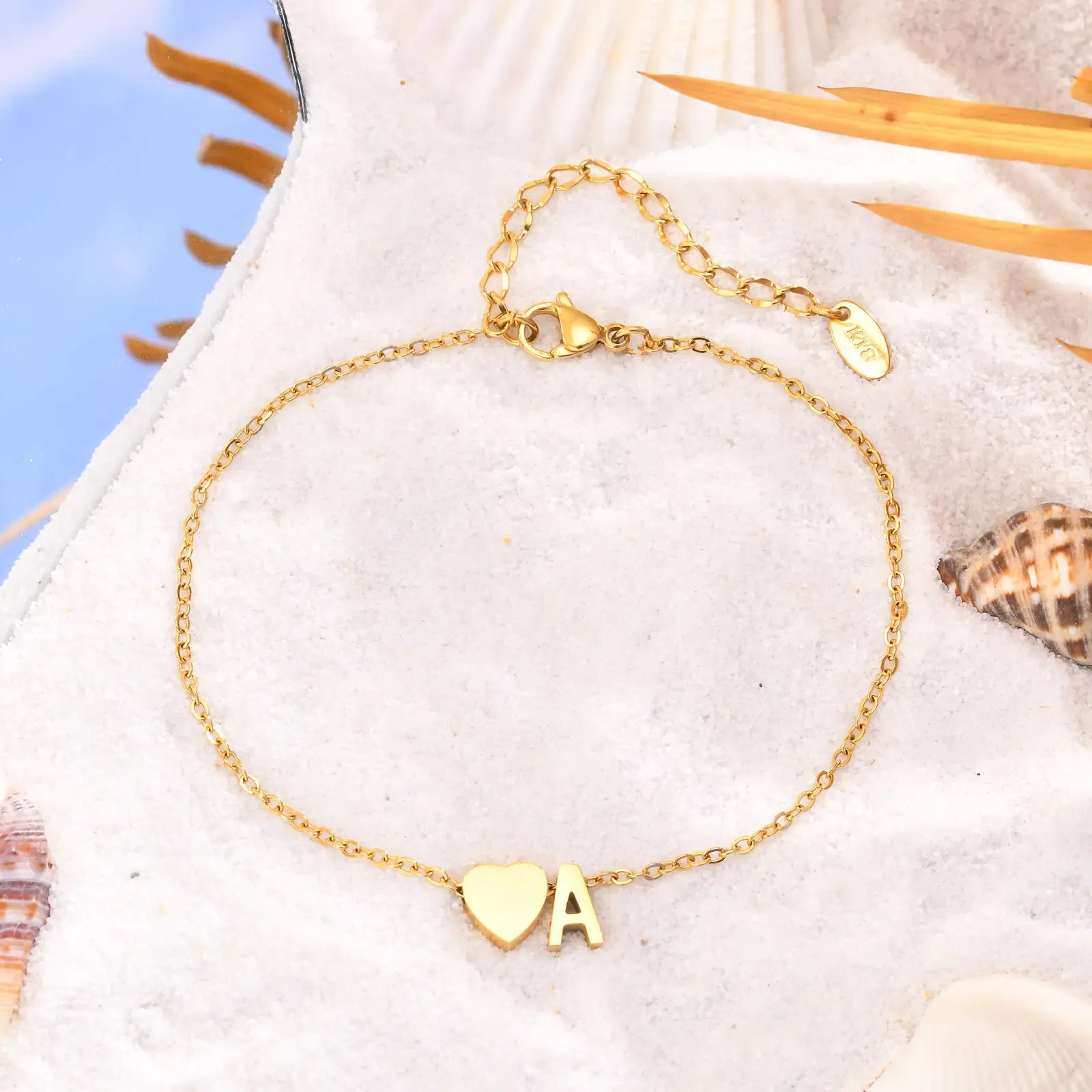 Bracelet Cheville Initiale