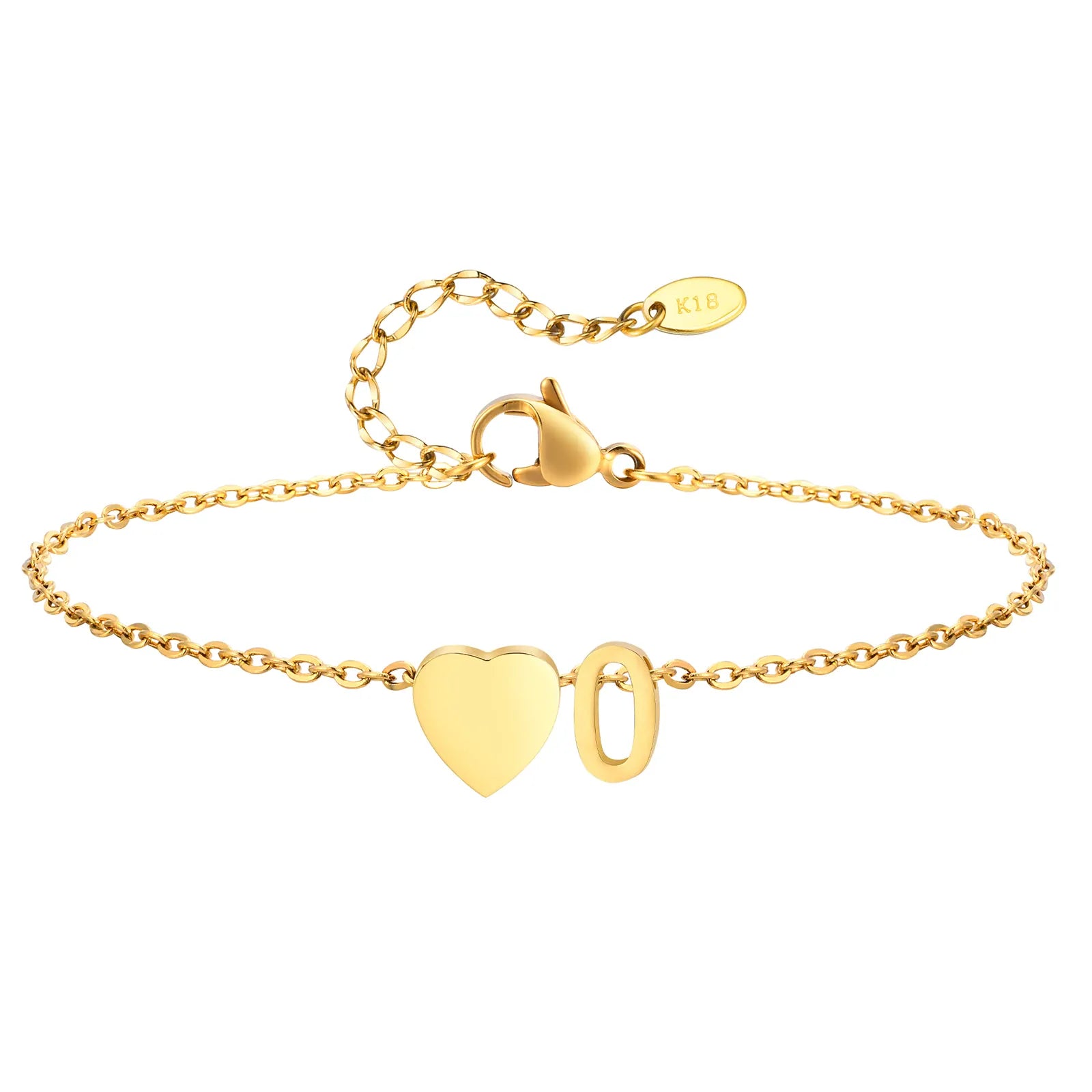 Bracelet Cheville Initiale